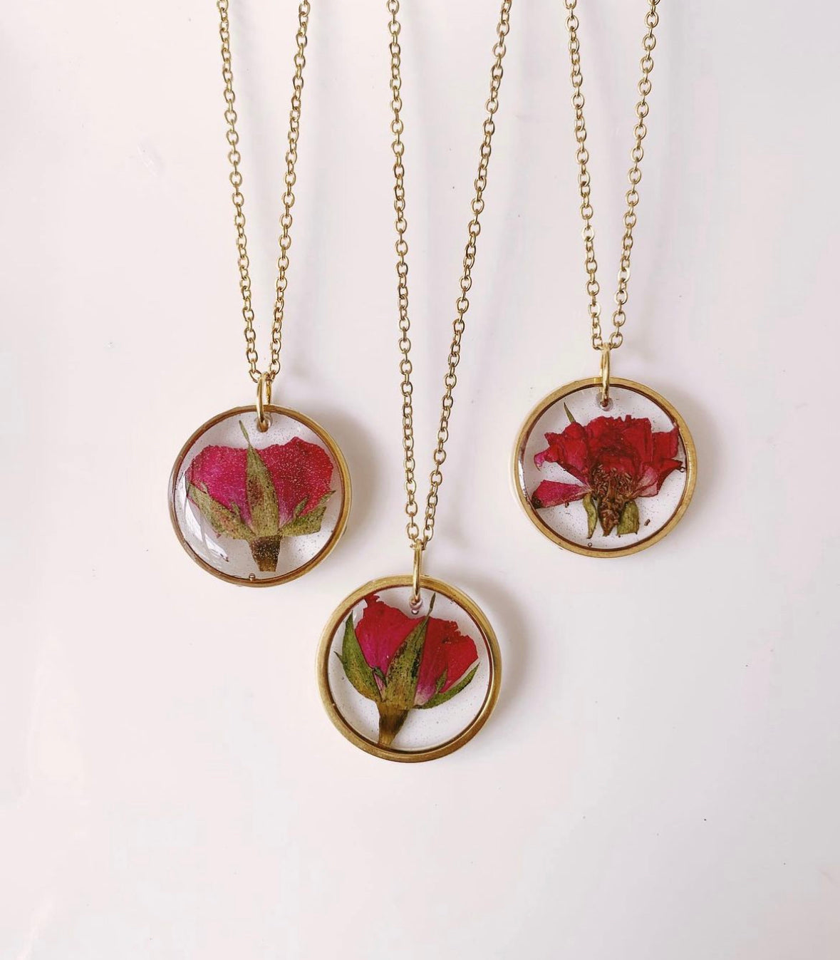 Rose Necklace in Gold