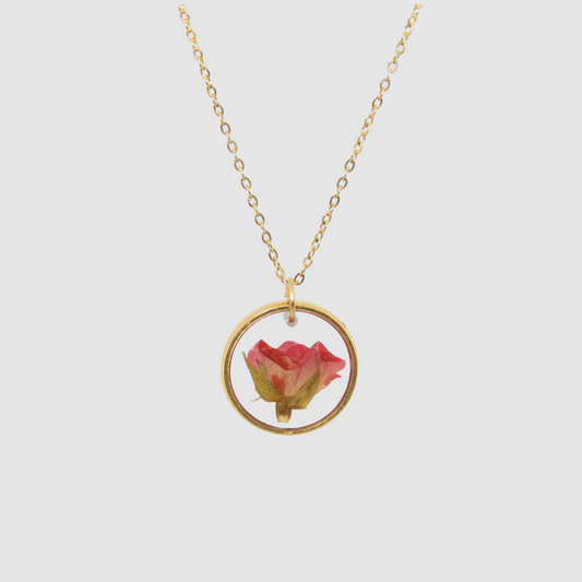 Rose Necklace in Gold