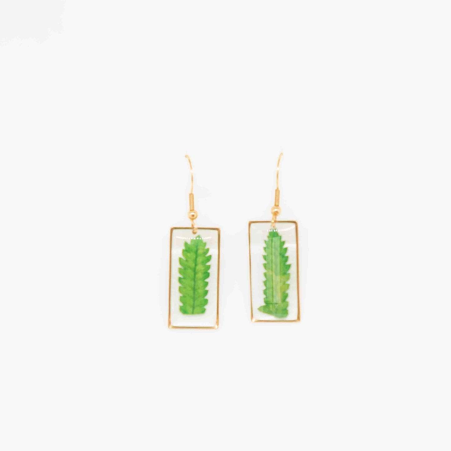 Fern Rectangle Earrings