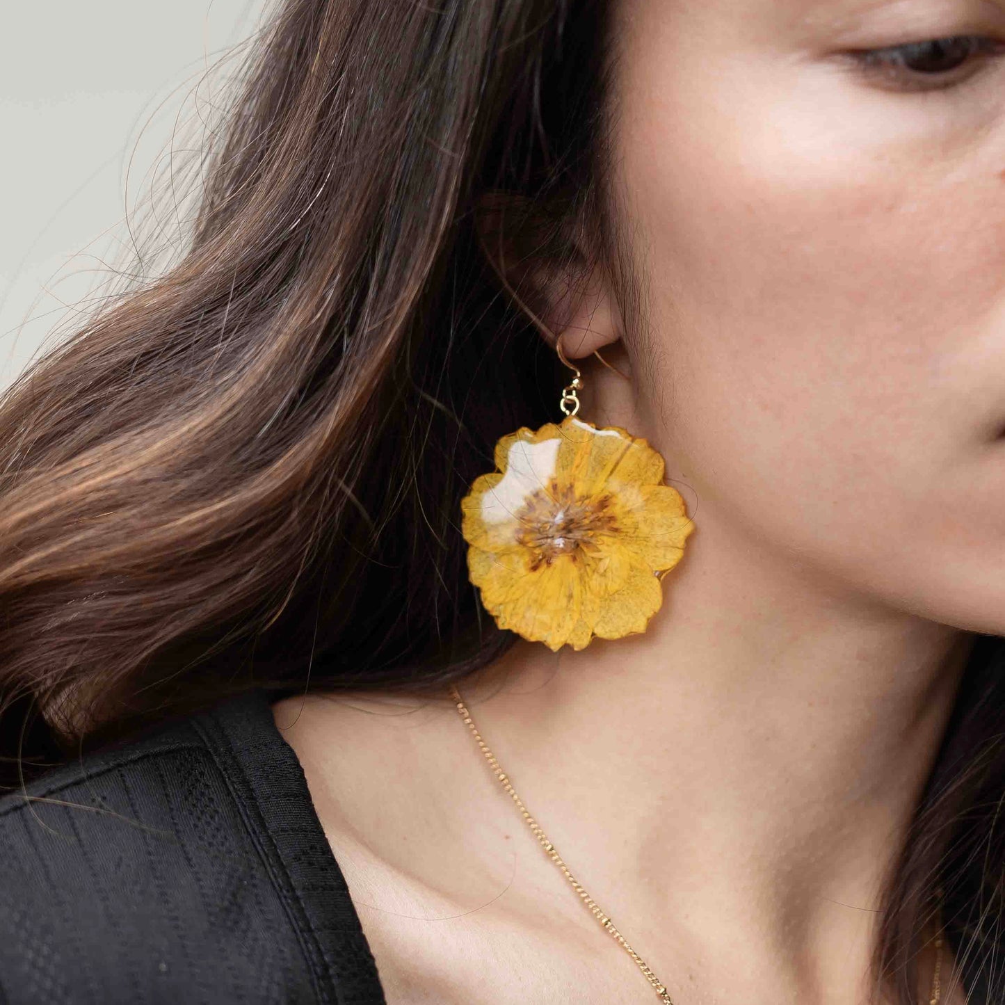 Yellow Cosmos Earrings