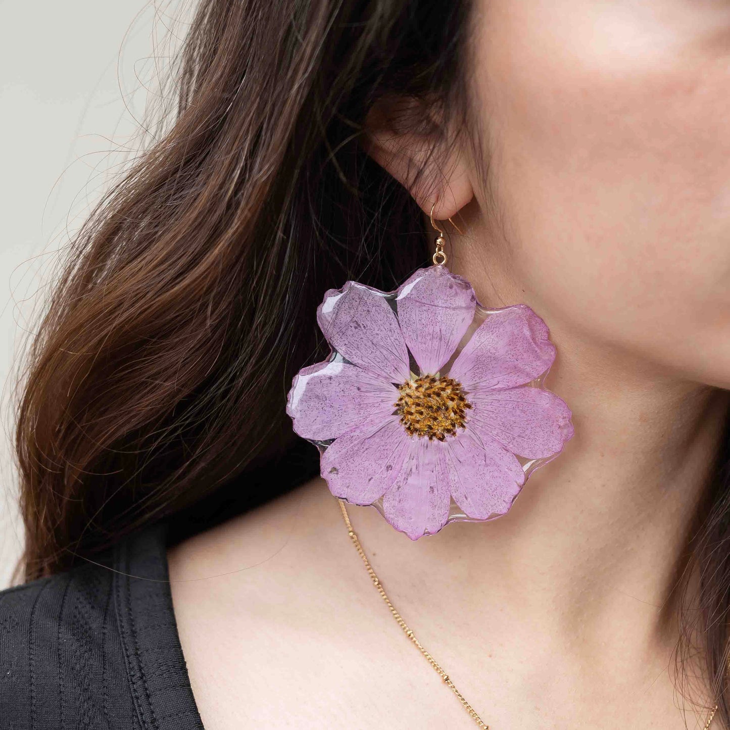 Pink Cosmos Earrings