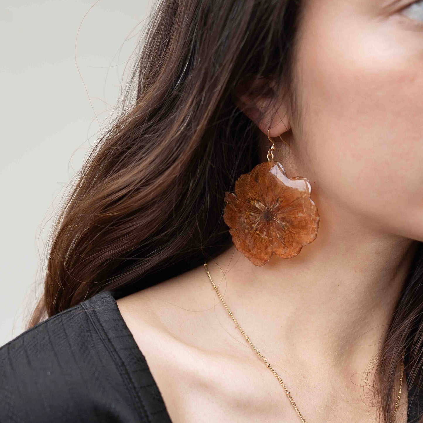 Orange Cosmos Earrings