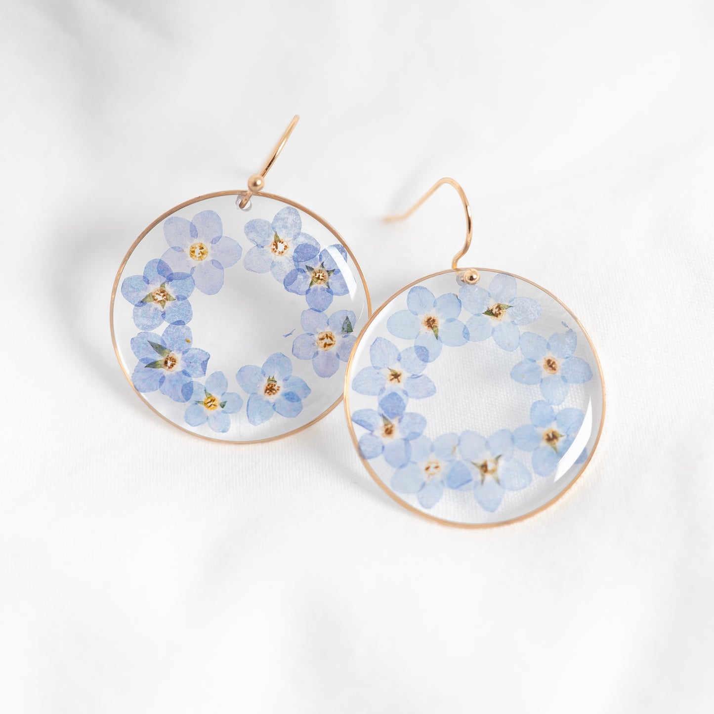 Forget Me Not Halo Earrings