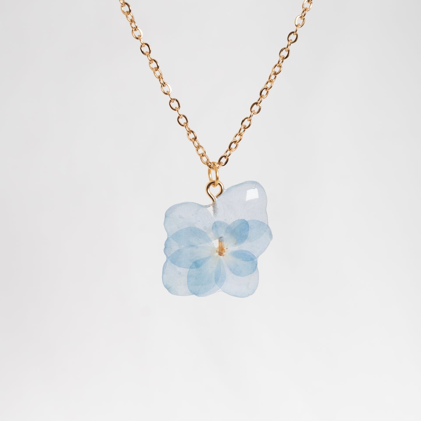 Blue Hydrangea Necklace