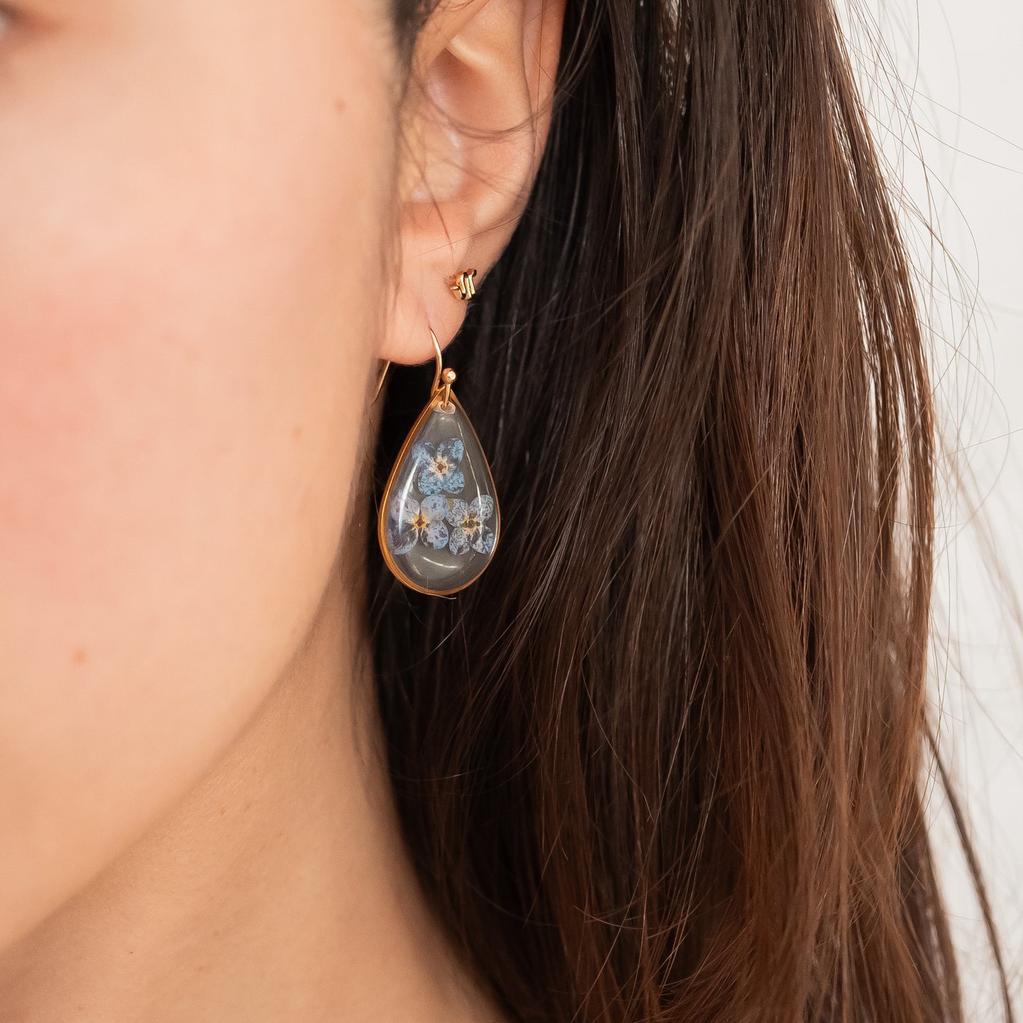 Forget Me Not Teardrop Earrings